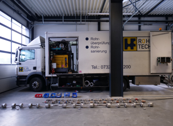 Rohrsanierungsfahrzeug mit UV Anlage - System Streicher, MAN TGM 15.250 LKW gebraucht