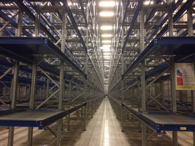 68 linear metres of Schäfer PR600 pallet racking