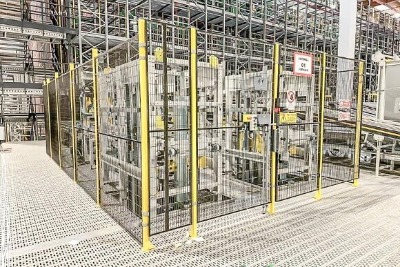 Sicherheitsgittereinhausungen und Sicherheitstüren