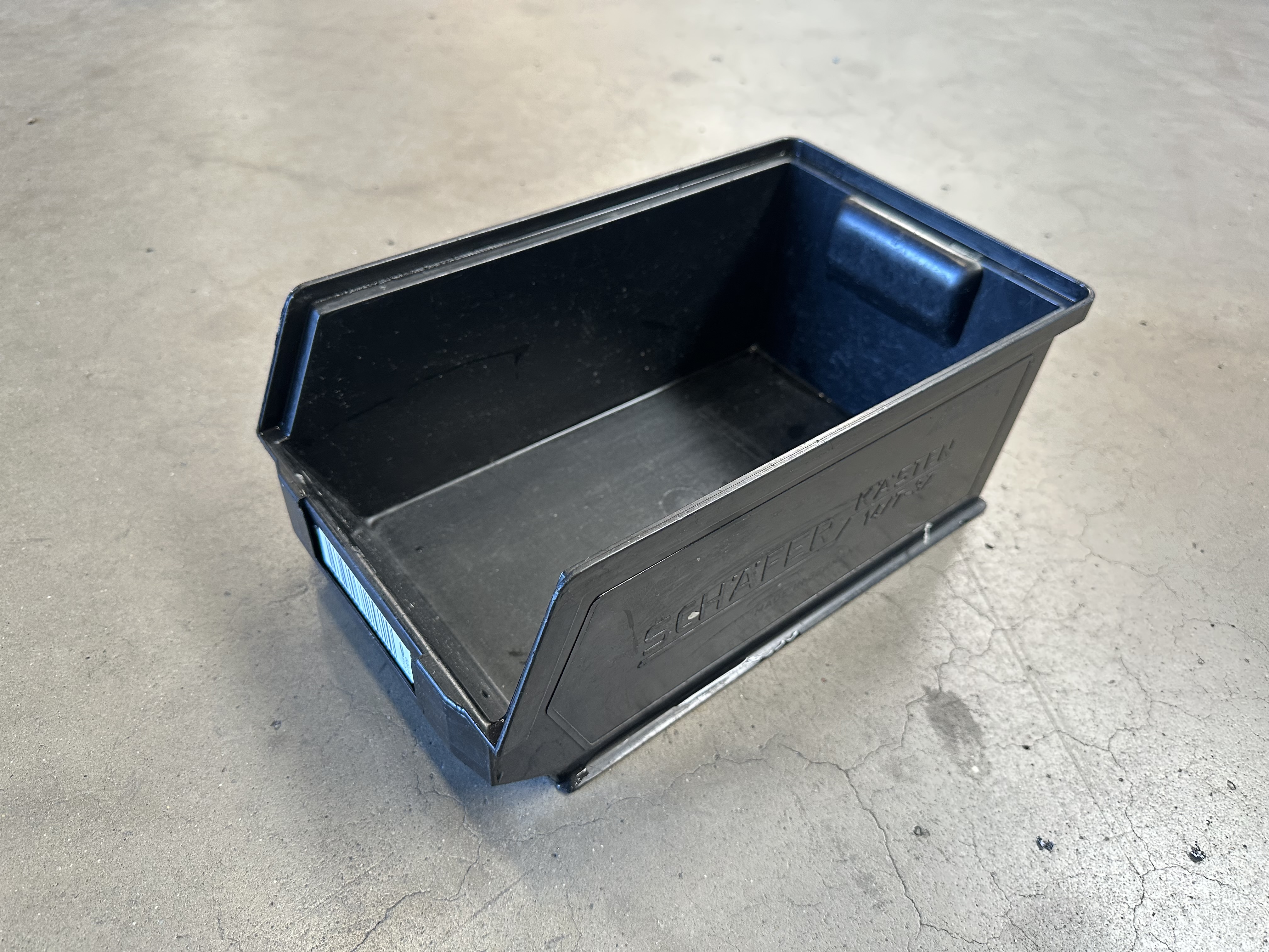 500 db SSI Schäfer átlátszó raktározó doboz, 35,4 x 21 x 14,5 cm, használt