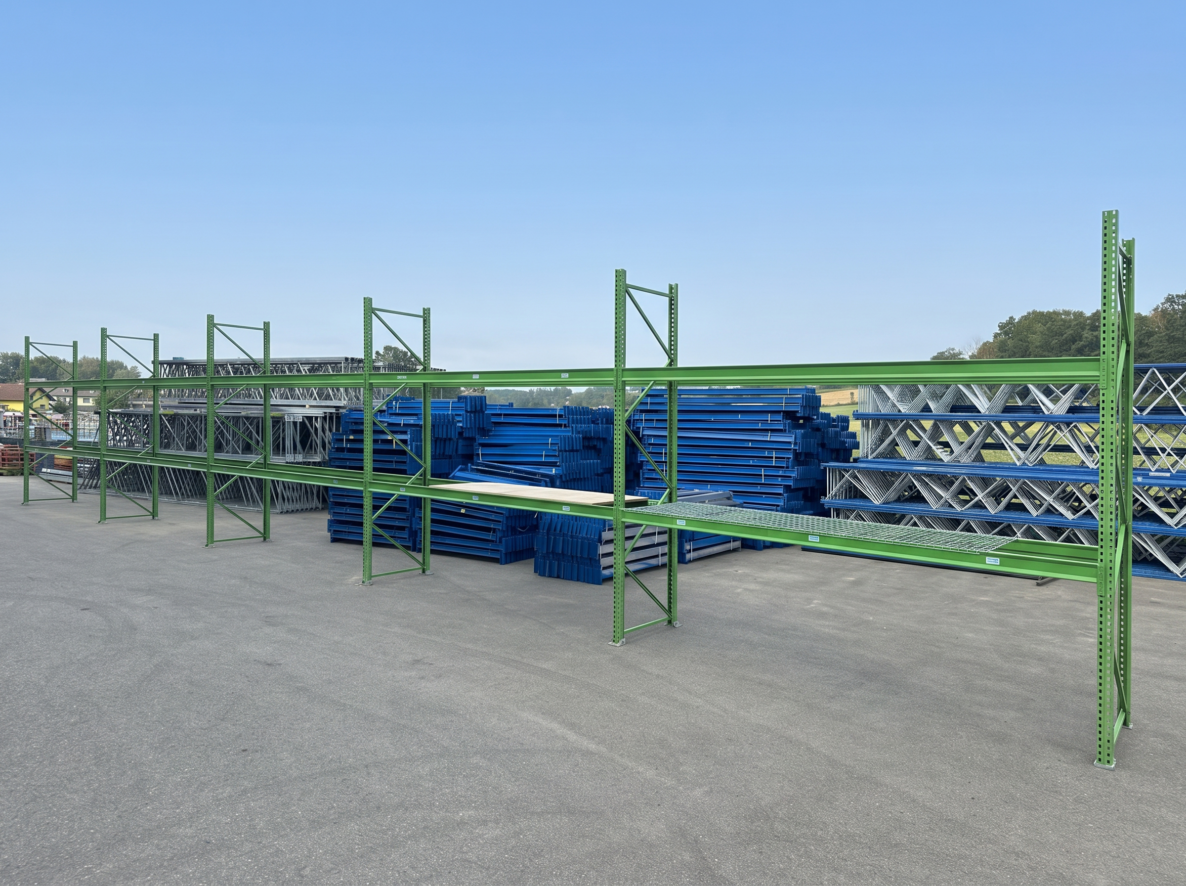 Palettenregal Voest ca. 55 lfm. gebraucht