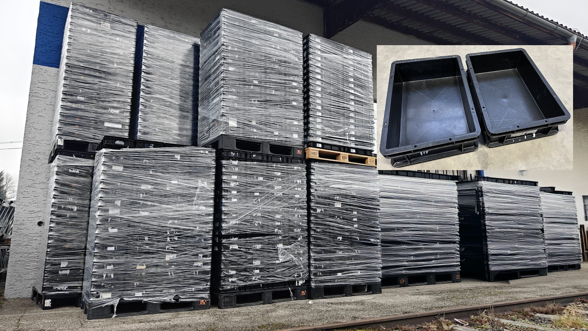 3.500 St. Wezsuisse Euronorm Kunststoffkiste - Behälter 40 x 30 x 10 cm