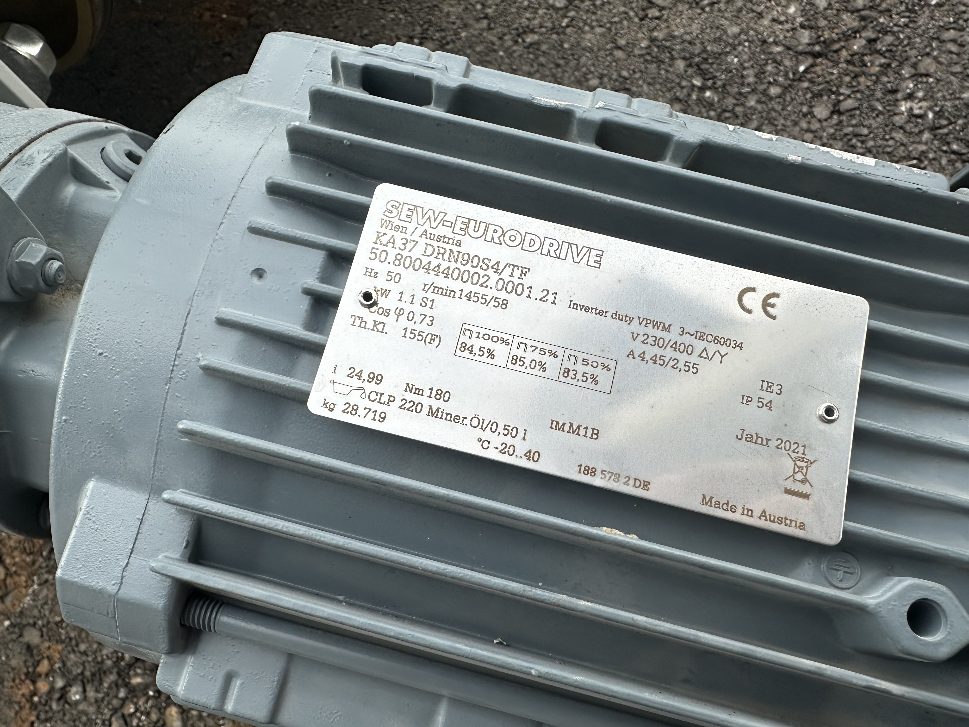 M.A.H GB 600 elektromos szállítószalag, 6 méter hosszú, használt