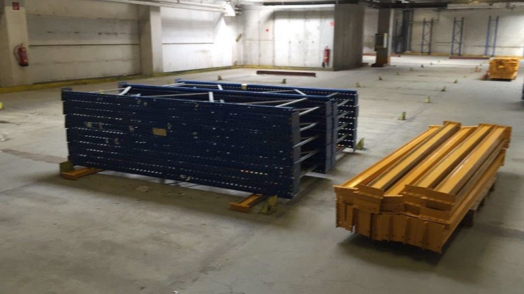 28 metri lineari di scaffalature portapallet Jungheinrich di tipo E