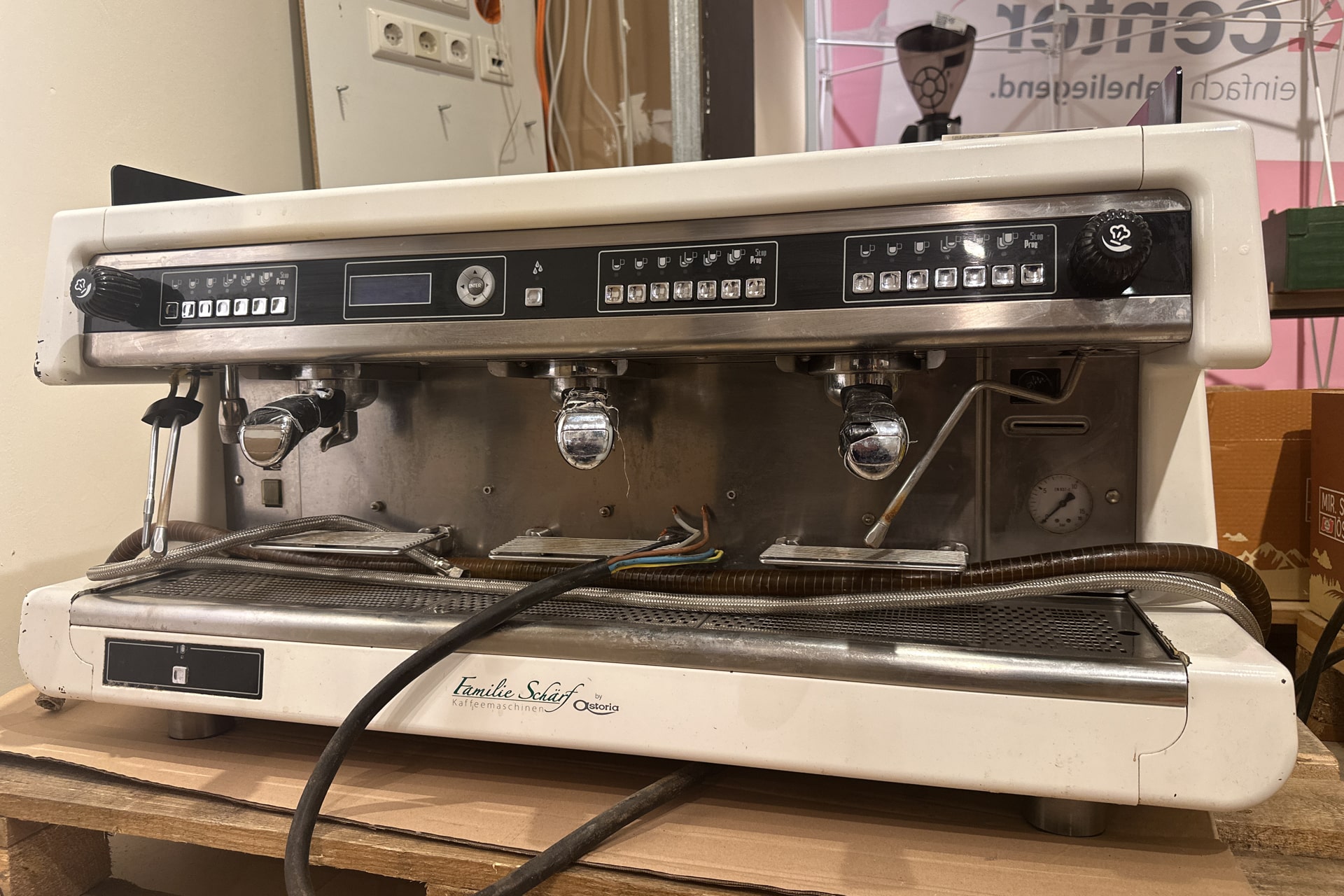 Auflösung eines Cafés