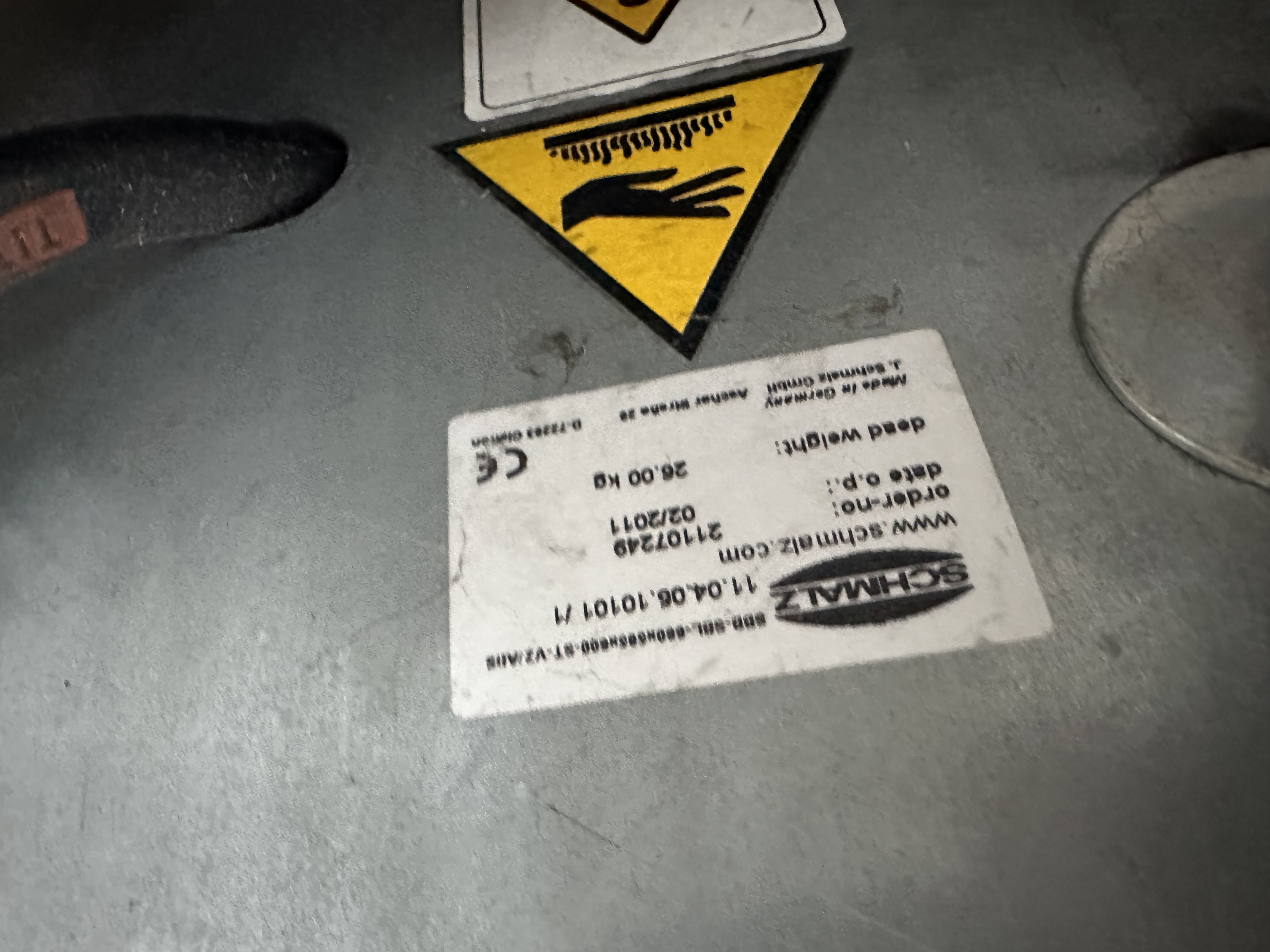 Schmalz JUMBO ERGO CMU 85 kg-os vákuumemelő, használt