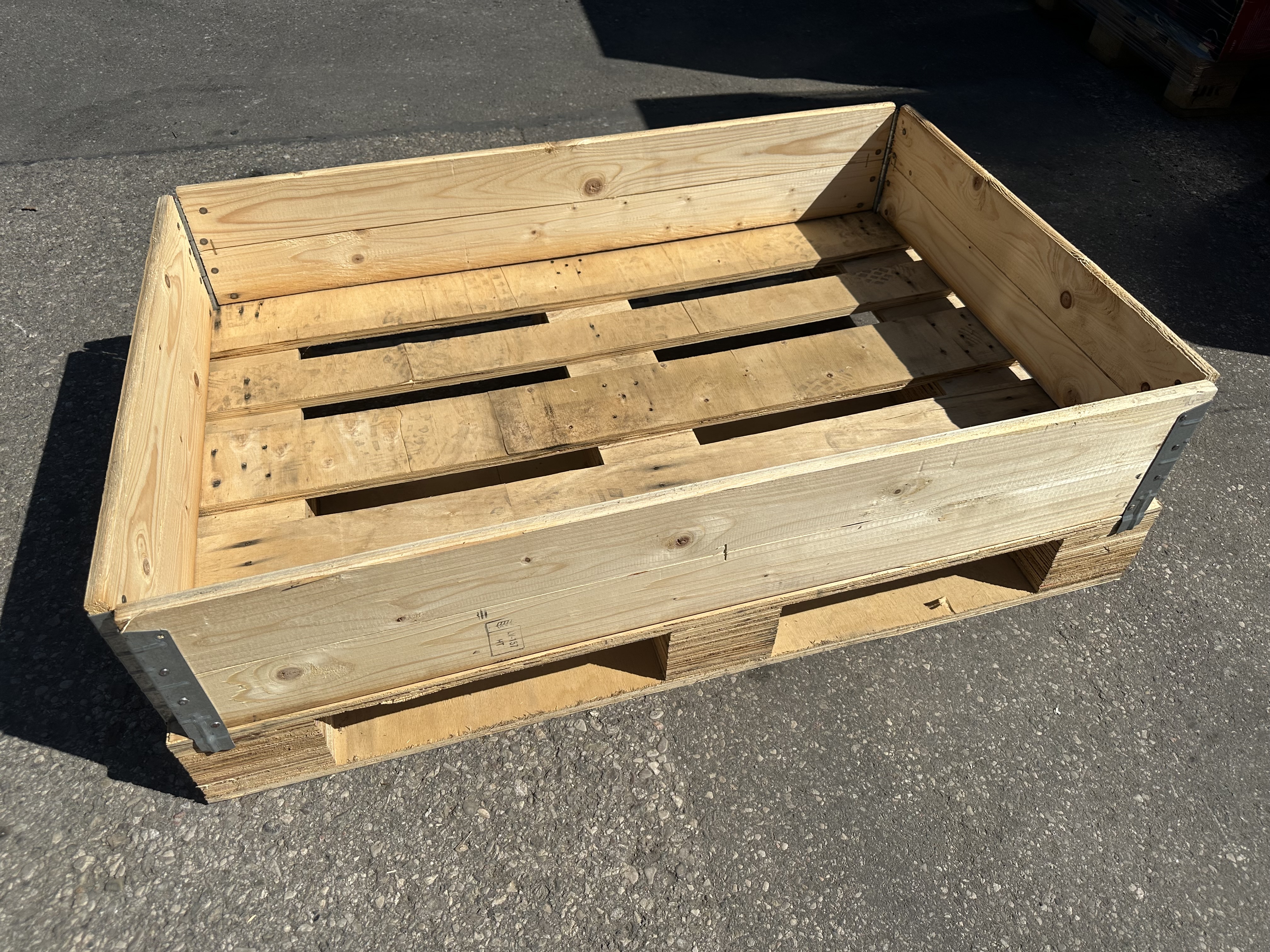 500 St. Holzaufsatzrahmen für Europalette  120 x 80 x 20 cm neuwertig