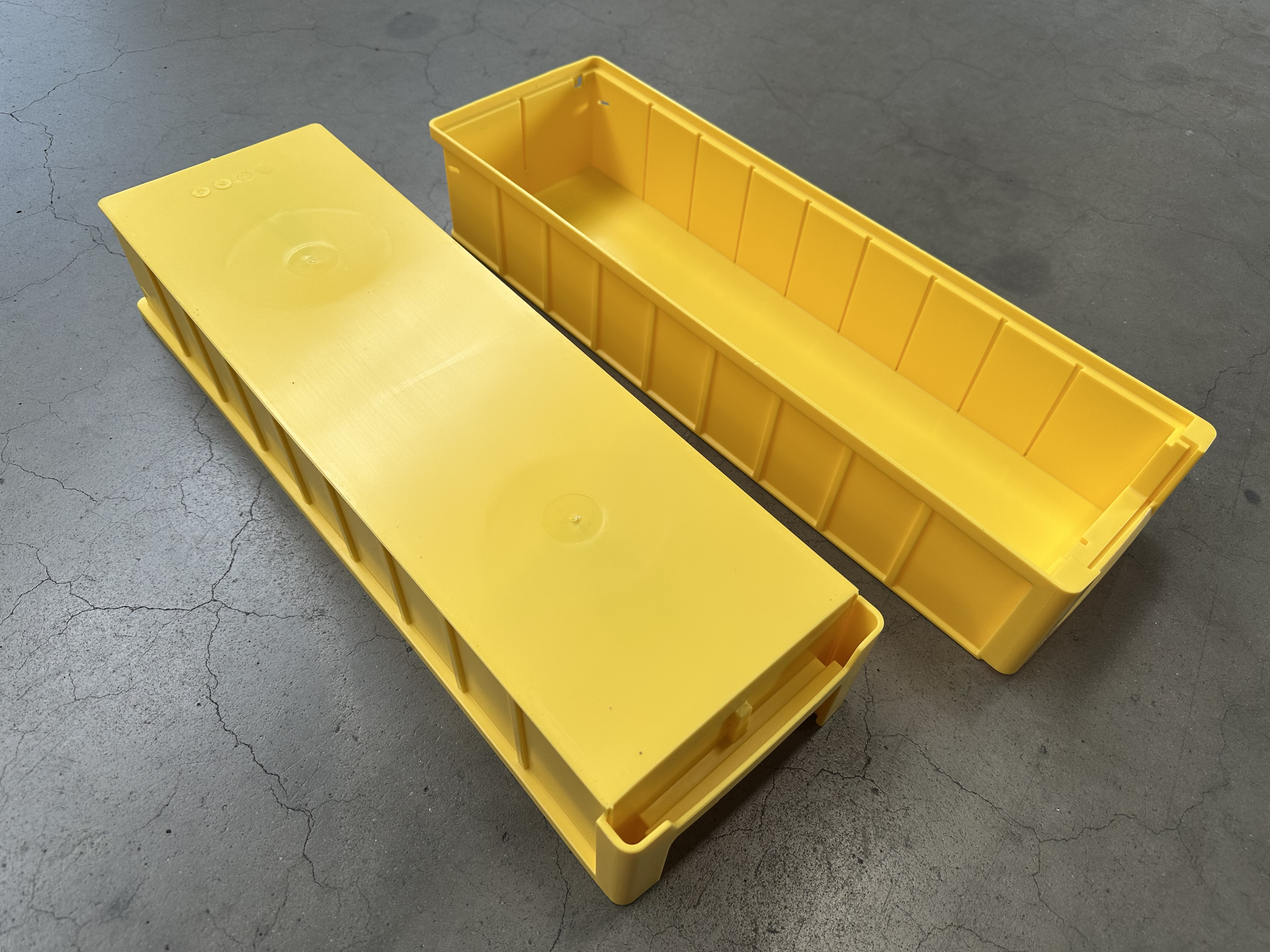 200 St. TBA Regalkasten 500 x 156 x 90 mm gelb, Neuware