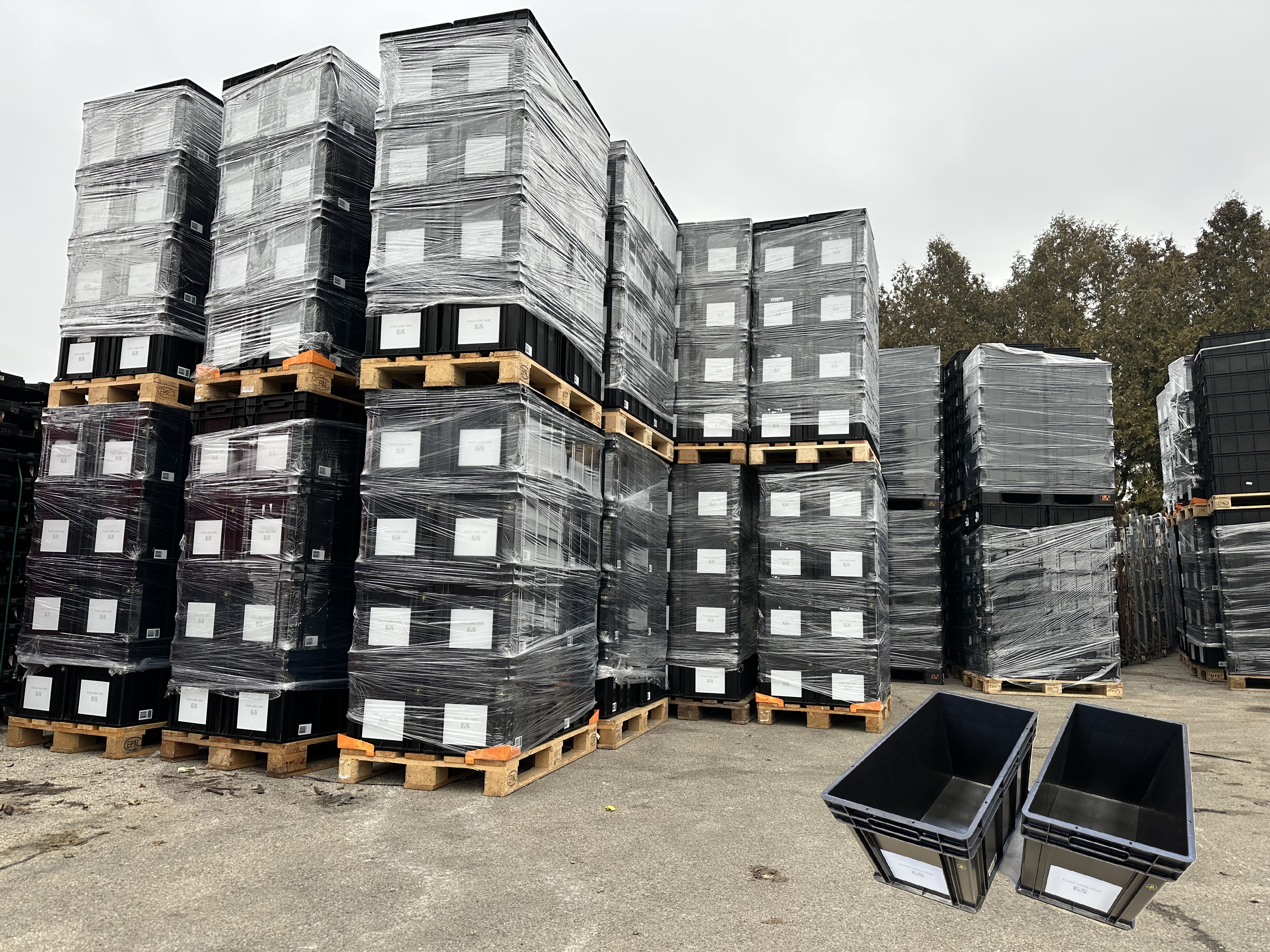 2.500 St. Wezsuisse Euronorm Kunststoffkiste - Behälter 60 x 40 x 42 cm