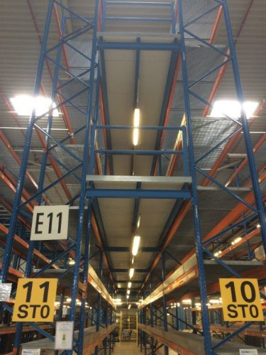 200 metri lineari di scaffalature a traliccio Scaffalature per pallet Stow