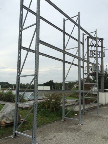 23 metri lineari di scaffalature portapallet zincate Voest