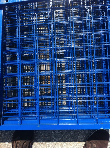 div. Gitter blau lackiert 