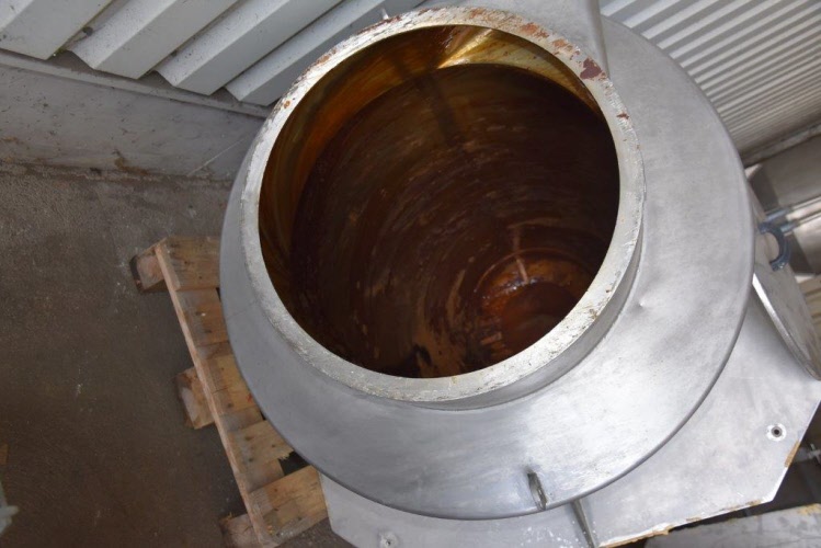 Silo di riempimento in acciaio inox con vibratore