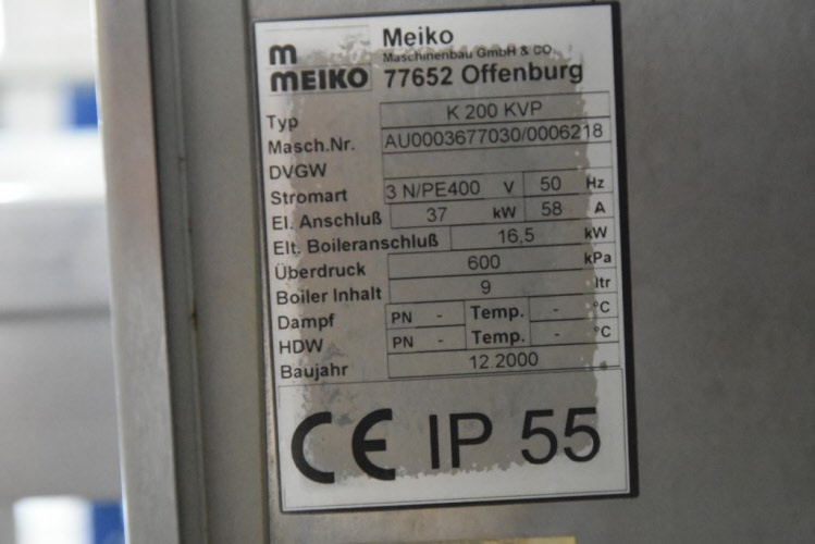 Meiko K200 KVP car wash | P2868 Meiko K200 KVP car wash | P2868