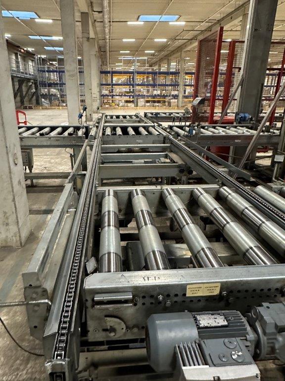 PIERI pallet wrapping system incl. storage and retrieval line type AVR ...